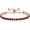 red, variant on 14K Gold Plated Tennis Bracelets Colorful Sparkling Cuban Zirconia Adjustable Ice Out Link Chain Slider Bangle Jewelry Dainty Bracelet for Women