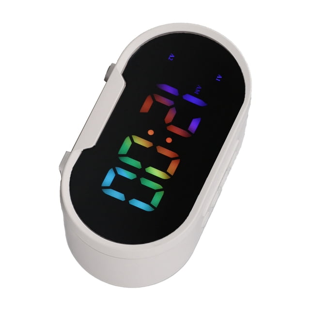Réveil Numérique, Grands Chiffres Horloge Numérique LED avec Répétition, 2 Réveils, Dimmable, Volume Réglable, Réveil Numérique RGB Coloré pour Chambre, Salon, Bureau