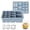 Blue, variant on Multi-Size 13-Grid Silicone Ice Cube Mold - Effortless Ice Cube Maker for Drinks