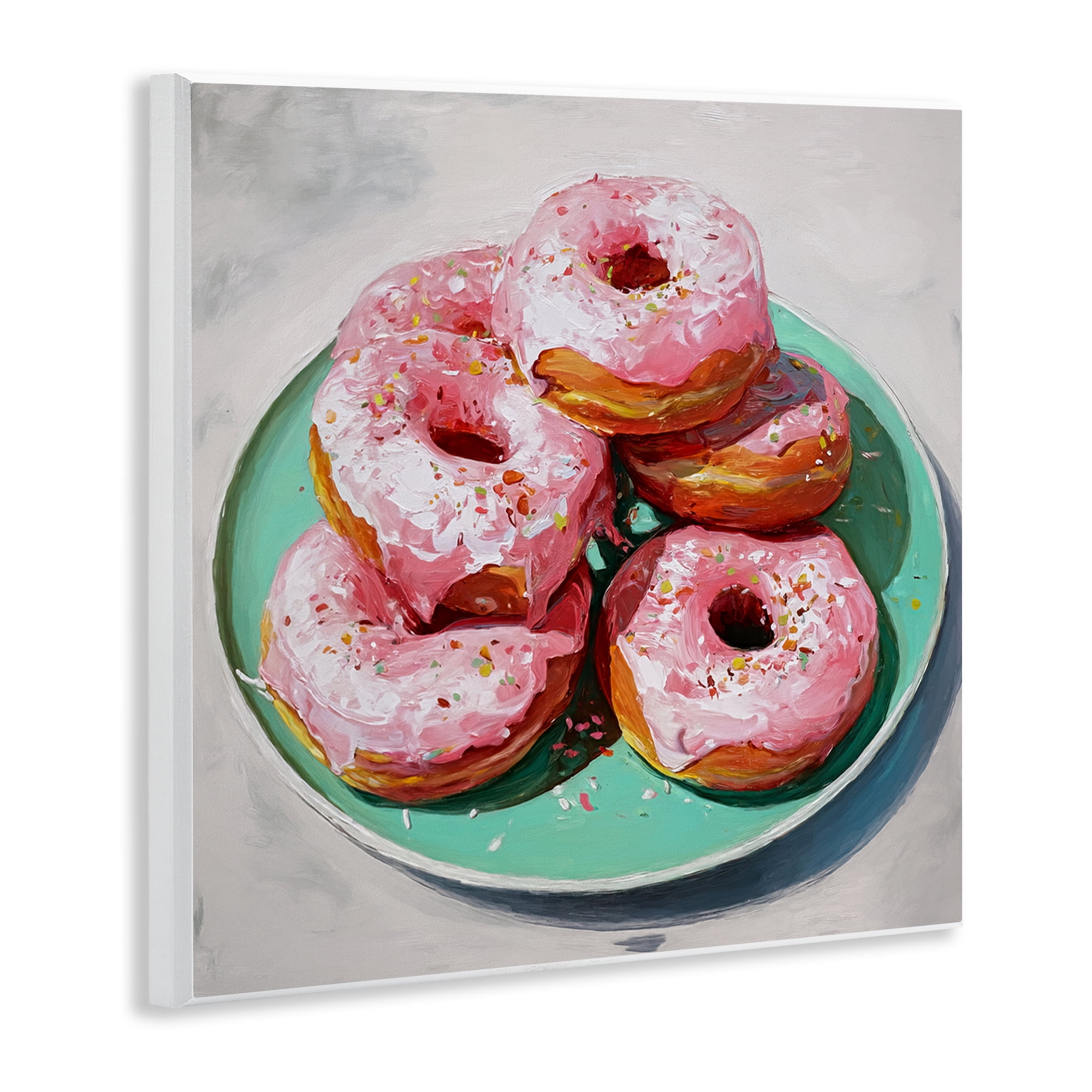 Stupell Industries Pink Frosted Donuts Wall Plaque Art, design by Tina LeCour