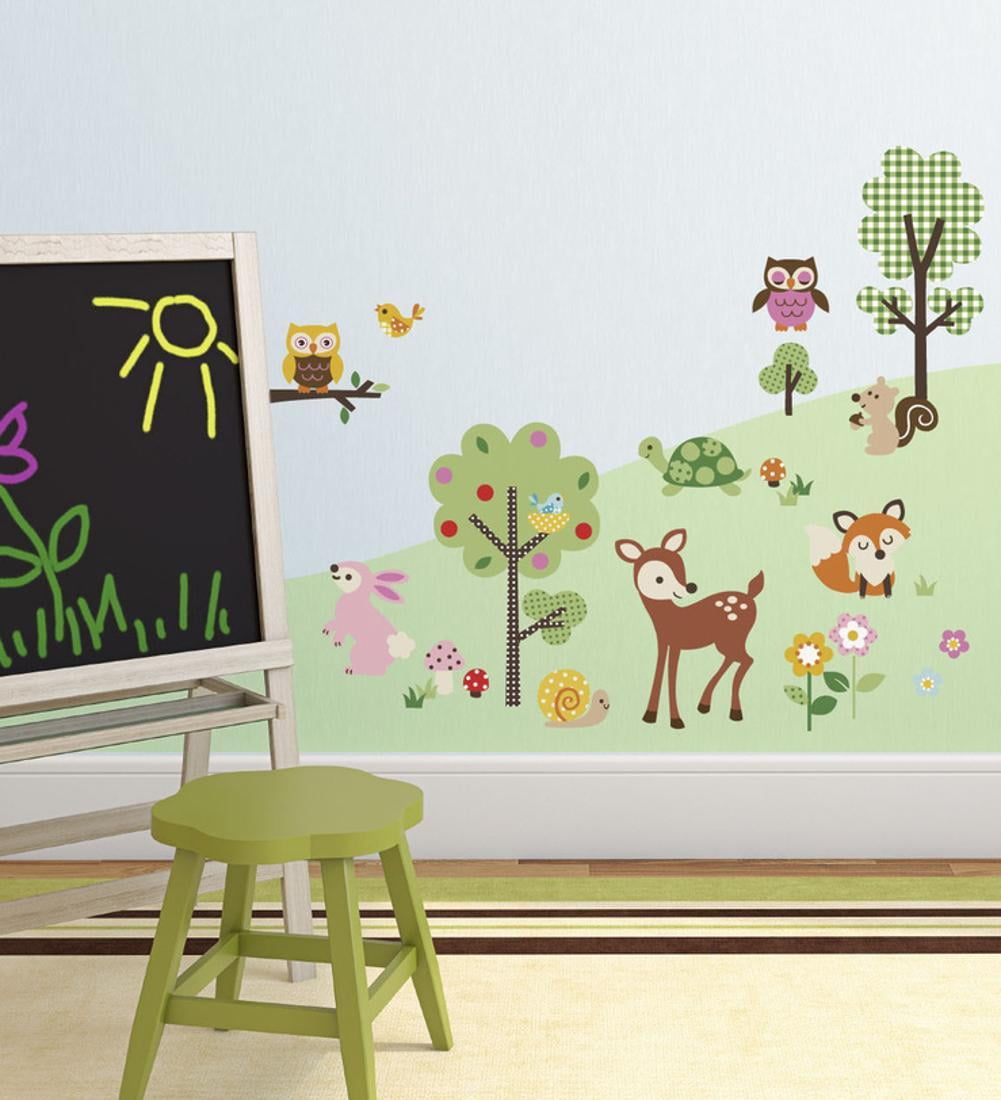 Friendly Forest Wall Decal Sticker 10x18
