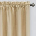 thumbnail image 3 of Eclipse Canova Solid Room Darkening Rod Pocket Valance, Gold, 42 x 21, 3 of 4