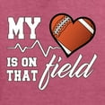 thumbnail image 2 of Wild Bobby, My Heart Is On That Football Field, Sports, Men Long Sleeve Shirt, Vintage Heather Red, 3X-Large, 2 of 4