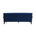 thumbnail image 6 of Maklaine Contemporary Hardwood Sofa with Metal Casters in Navy Blue, 6 of 11