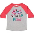 thumbnail image 3 of Inktastic I Love My Mimi Pink and Blue Fox with Hearts Boys or Girls Toddler T-Shirt, 3 of 5
