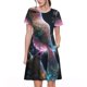 thumbnail image 1 of Easygdp Bird 3 para Vestido Transpirable de Mujer, Vestido Suelto de Manga Corta con Pliegues y Bolsillos para el Verano, 1 of 6