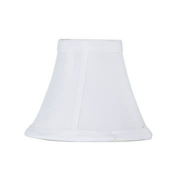 Better Homes & Gardens Faux Silk Mini Clip-On Bell Lamp Shade, White