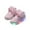 #073-Pink, variant on hengsof Toddler Glitter Shoes Girl's Flashing Sneakers with Cute Bowknot