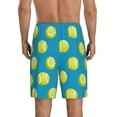 thumbnail image 2 of Mens Pajama Pants - Ball Tennis Sleep Shorts Mens Pajama Shorts, Comfy Pj Pants for Mens Lounge Shorts, 2 of 5