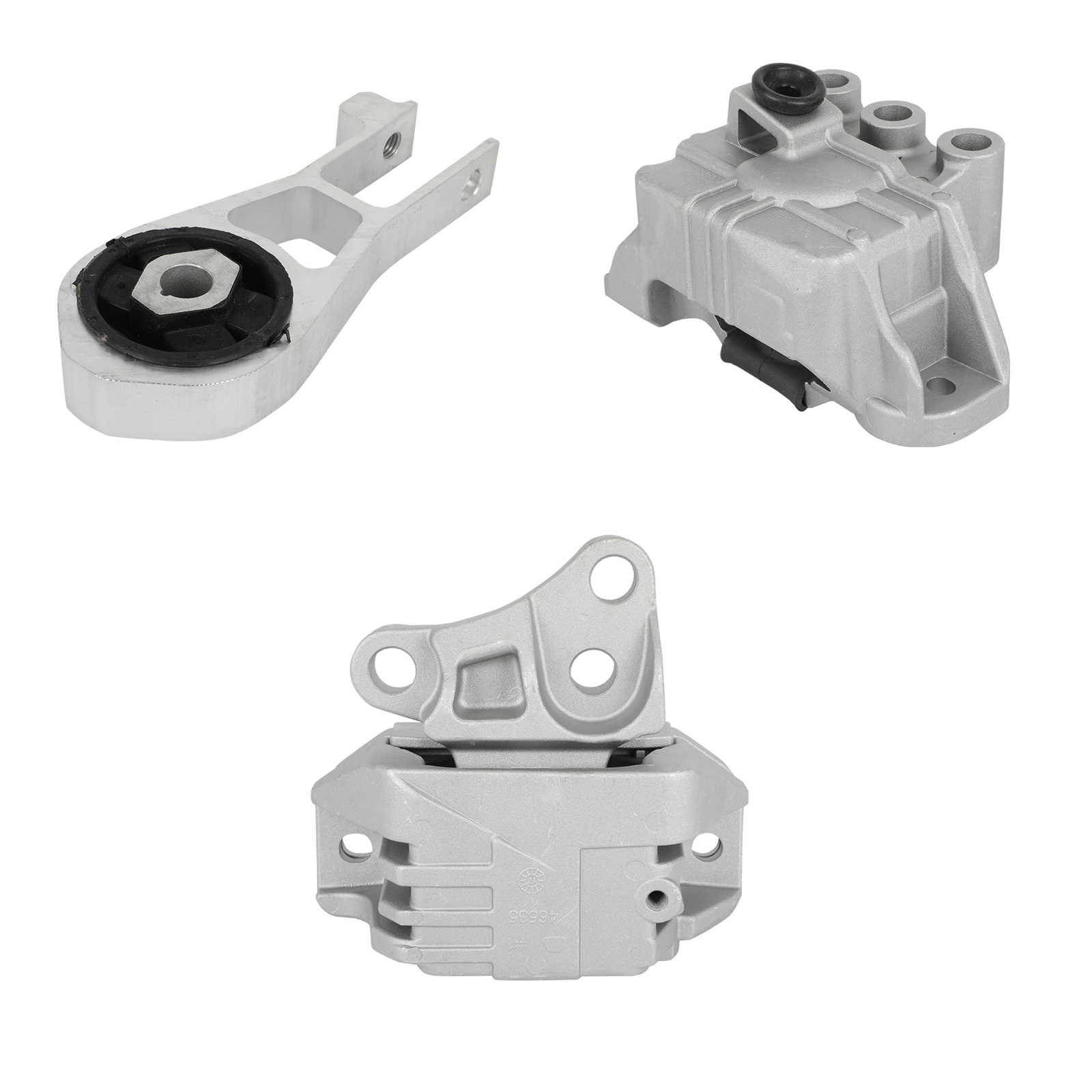 ECCPP Engine Motor Mount and Transmission Mount and Torque Strut Mount Set Fit For 2016-2018 Fiat 500X 2015-2020 Renegade 17-20 Compass 15-18 Ram promaster city 2.4L 68258599AA 68363755AA 68363756AA