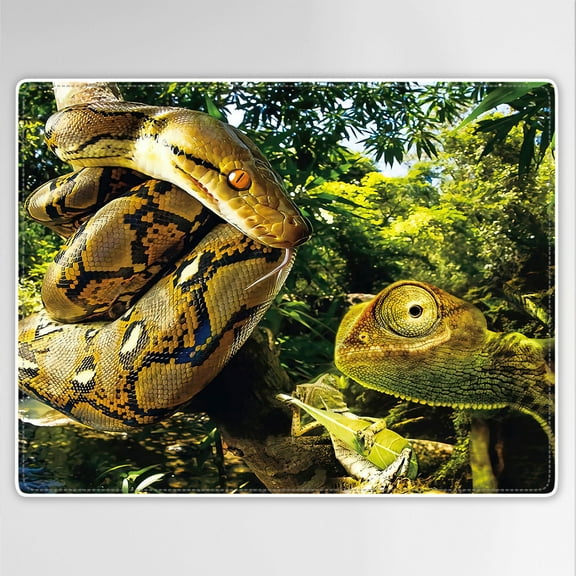 YISUMEI Blankets Plush Sofa Bed Throw Blanket Snake Lizard Animal 60"x80"