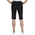 thumbnail image 2 of Hearts Of Palm Womens Petite Solid Color Tech Stretch Skimmer With Elastic Waistband, 2 of 4
