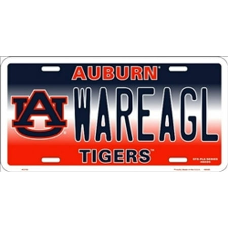 - NCAA University of Auburn WAREAGL Tigers Car License Plate Novelty Sign, Made of high quality, rust resistant aluminum By Smart Blonde,USA