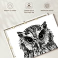 thumbnail image 6 of Elephant Stock Bewitching Owl Wall Art - Horizontal Canvas Wall Art - Living Room Wall Decor - Animal Canvas - Black And Gray Decor - 36" x 24", 6 of 8