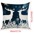 thumbnail image 2 of Funda De Almohada De Algodón Y Lino Christmas Elk Wmkox8yii HFSH4092, 2 of 4