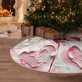 thumbnail image 5 of Daiia Textured Heart Abstract Art Drawing Merry Christmas Tree Skirt , Xmas Large Lace-up Tree Skirt, Santa Snowflakes Rustic Home Decorations New Year Party Farmhouse Decor-48", 5 of 6