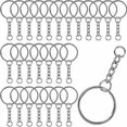 thumbnail image 1 of HWZWT UrbanMingle Silver Key Rings and Rings 25mm Key Rings 100 Pieces Key Rings mm Key Rings, 1 of 5