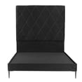 thumbnail image 3 of Box Base Cama Slim Queen Size+Cabecera Oporto Negro+Almohada Royal Twin+Sabanas Royal, 3 of 8