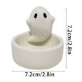 thumbnail image 2 of Ecpecad Ghost Halloween Decor Ghost Candle Holder Aromatherapy Candle Cute Ghost Nordics Styles Ornaments Halloween Gifts Home Party Yard Patio indoor Outdoor Halloween Decor Props, 2 of 5