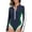 Navy, variant on Women's Sleeveless One Piece Wetsuit Conservative Sexy Backless Color Matching Swimsuit with Removable Bra Pads for Swimming Vacation,Navy,M