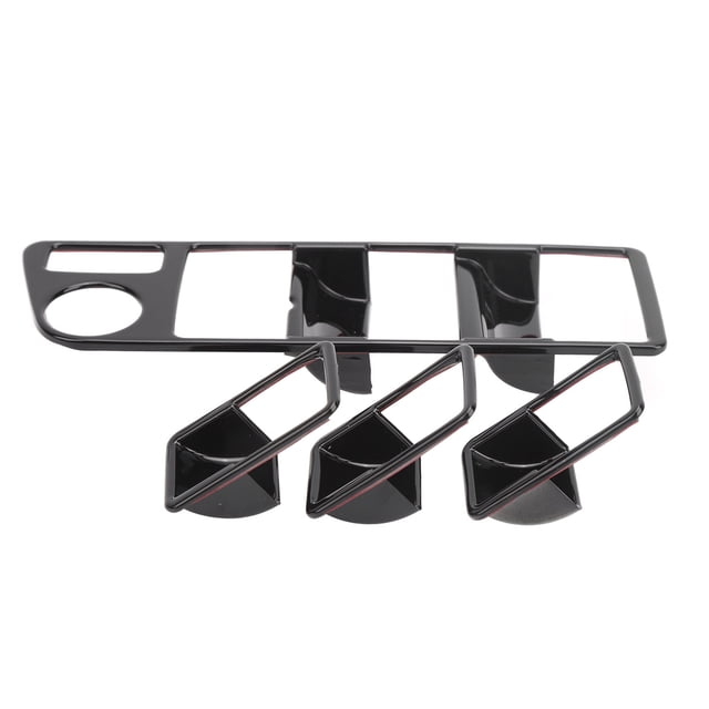 Window Lift Switch Panel 4Pcs Right Hand Drive Window Lift Switch Panel Decoration Cover Replacement Fit For Harrier Venza XU80 2020 2021 Noir Piano