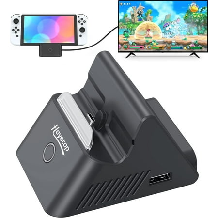 Nintendo Switch Docking Station for TV ,HEYSTOP Switch TV Dock for Nintendo Switch/OLED with Type-C and USB 3.0 Port,Small