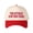 Red, variant on THIS ACTUALLY IS MY FIRST RODEO Letter Embroidered Color Block Trucker Hat Unisex Adjustable Cotton Breathable Fashion Cap for Travel Daily Wear