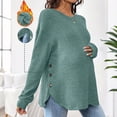 thumbnail image 2 of SELONE Women Maternity Tank Tops Ribbed Curved Hem Pregnant Shirt Crewneck Long Sleeve Stretchy Pullover Soild Clothes, 2 of 8