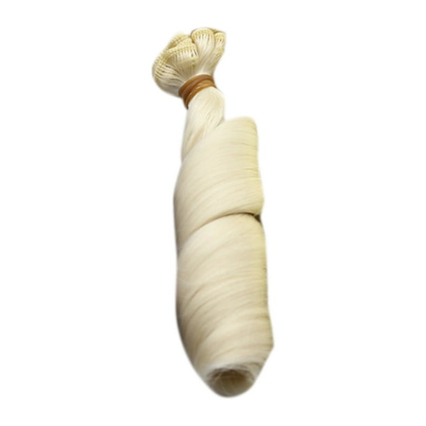 Worallymy, peluca de muñeca para niñas de 15cm x 100cm, accesorios de peluca de seda de alta temperatura, juguete de muñeca, pelo falso artificial Worallymy JD735800094