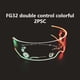 thumbnail image 3 of Monstrate 2 piezas de gafas brillantes para banquetes de fiesta de Navidad, gafas Unisex con pilas coloridas iluminadas, gafas para Bar, Pub, Kits de decoración para fiestas FG32 control doble, 3 of 6