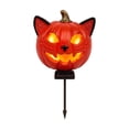 thumbnail image 3 of Kdkad Halloween Solar Lights Outdoor, Spooky Pumpkin Shaped Solor Garden Lights, Waterproof Lighted Halloween Decorations Outdoor for Porch Yard Pathway Lawn, Pumpkin Light for Halloween Party Supply, 3 of 8