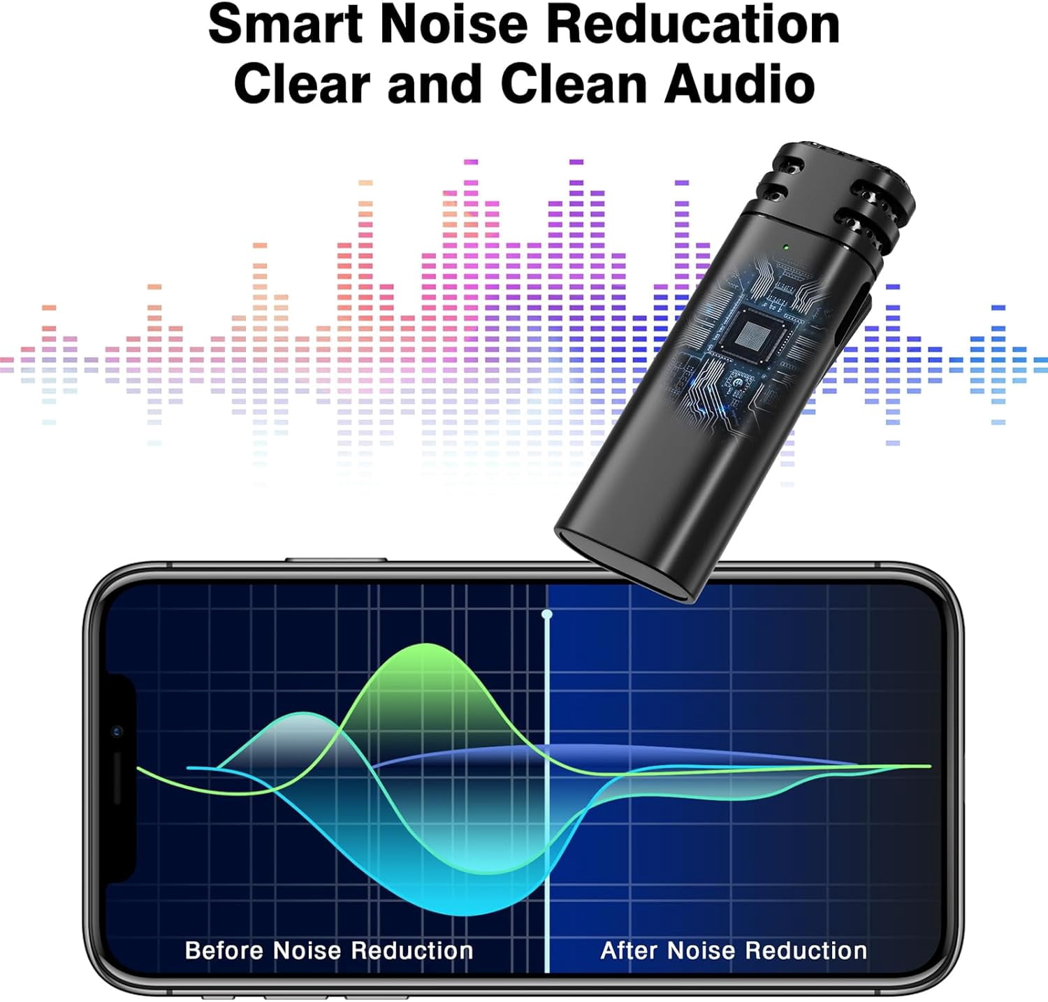 Wireless Voice Amplifier with Wireless Lavalier Lapel Microphone, PA System, Portable Speaker and Cordless Omnidirectional Condenser Recording Mic for Teacher, Streaming,Classroom,Speech, Meeting.