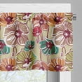 thumbnail image 5 of Ambesonne Earth Tones Valance & Curtain, Colorful Poppies, 55"x24", Multicolor, 5 of 6