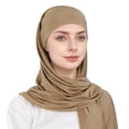 thumbnail image 3 of Women Hat Ruffle Cancer Chemo Turban Wrap Cap Scarf Shawl Women Shawls And Wraps for Winter, 3 of 3