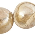 thumbnail image 4 of DecMode Handmade Round Extra Long Frosted Orb Brown Glass Garland with Tassel with Knotted Jute Rope, 4 of 7