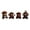 A002- Brown, variant on Craft Supplies for Student Animal Beads Craft Kit Diy 3D Animal Figurines Birthday Gift for Boys Girls Handmade Jewelry Art Craft Supplies with Colored Craft Beads Instruction