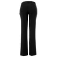 thumbnail image 4 of Made by Olivia Women's Solid Regular Rise Boot-Cut Stretch Office Slacks with Back and Side Pockets, 4 of 5