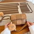 thumbnail image 2 of Bolso tejido a mano, bolso con forma de almohada de galleta, bolso de tela, regalo casero, bolso bandolera retro para mujer de otoño e invierno, 2 of 4