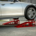 thumbnail image 6 of 2 Pack Hydraulic Car Ramps 5T 10000lbs Low Profile Car Lift Service Ramps Truck Trailer Garage,Height Hydraulic Vehicle Ramps, Lift Height 11.61-16.21 inches, 6 of 7