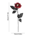 thumbnail image 3 of Halloween Gothic Flowers, Silk Halloween Roses Artificial Flowers, Long Faux Roses Bouquet for Wedding Centerpieces Halloween Gothic Decorations, 3 of 6