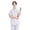 White, variant on Womens Notch Lapel Short Sleeve Polyester Nurse Tunic Top Button Front Multi Pocket Opaque Three Color Work Uniform Durable Easy Care Clinic Tunic 1 Count S-XXXL Plus Size Friendly