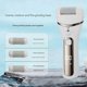 thumbnail image 4 of Digital Display Callus Remover Electric Foot Care Tool 3 Speed Setting Portable Design with Detachable Grinding Head White Gun Color, 4 of 4