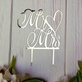 thumbnail image 3 of Espejo acrílico para decoración de tartas JIEEIN Mr and Mrs Wedding, plateado, 3 of 4