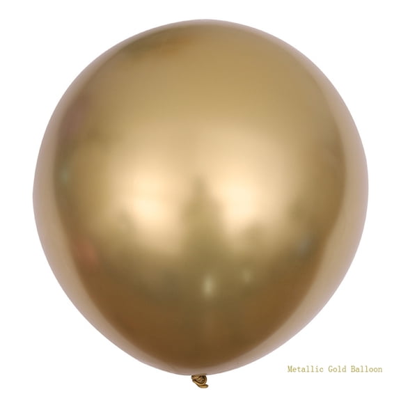 10pcs 18 inch Metallic Gold Balloons, Thick Latex Chrome Helium Balloons for Birthday Family Party Wedding Party Baby Shower Decoration Supplies