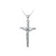 thumbnail image 2 of Colgante de crucifijo de cruz antigua de acero inoxidable en tono plateado, tamaño L (plata) Feliz Sencillez, 2 of 3