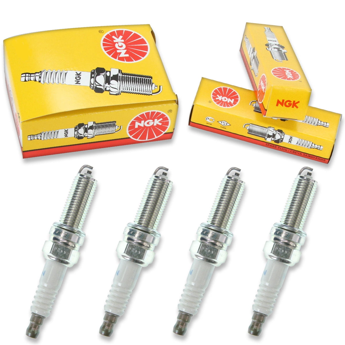 4 pc NGK 92650 Standard Spark Plugs for 09482-00649 94702-00437 94709-00437 Ignition Wire Secondary