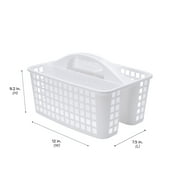 Simplify 2 Pack Utility Bathroom Caddy in White