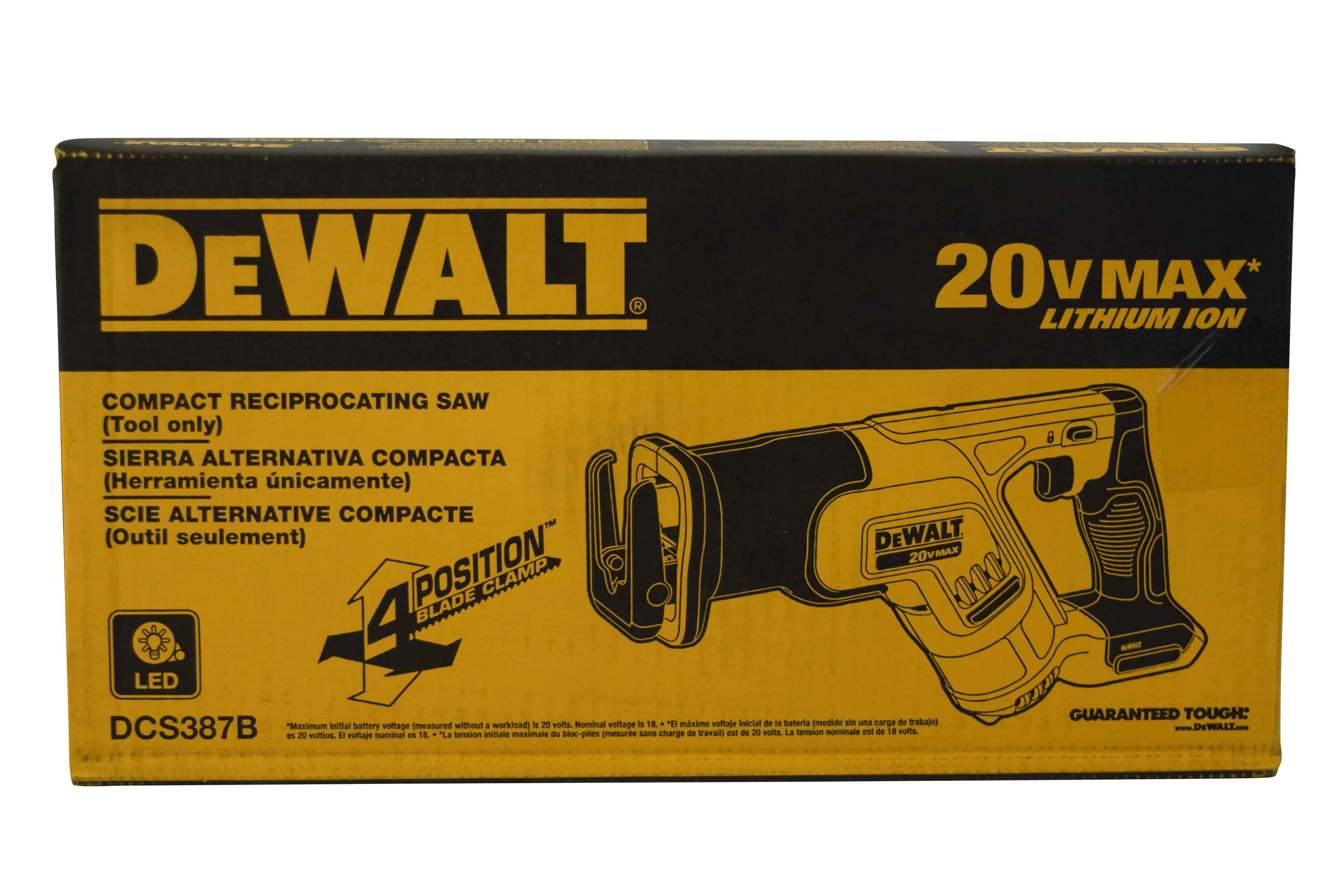 DeWALT Max 20V Cordless Reciprocating Saw DCS387B (Bare Tool)