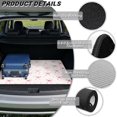 thumbnail image 6 of Yspwyqan Trunk Mat for Cars, Pink Bow Print All Weather Rear Cargo Mat, Anti-Slip Easy to Clean Auto Interior Accessory, Fit for Most Sedans, Wagons for Women, 29" x 39", 6 of 7