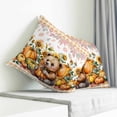 thumbnail image 3 of Orange Yellow Pumpkin Fall Pillow Covers 16x16 Inch Decorative Throw Pillow Cover, Thanksgiving Botanical Plaid Animals Sofa Pillowcases Accent Cushion Case Home Decor Bedroom Living Room, 3 of 6